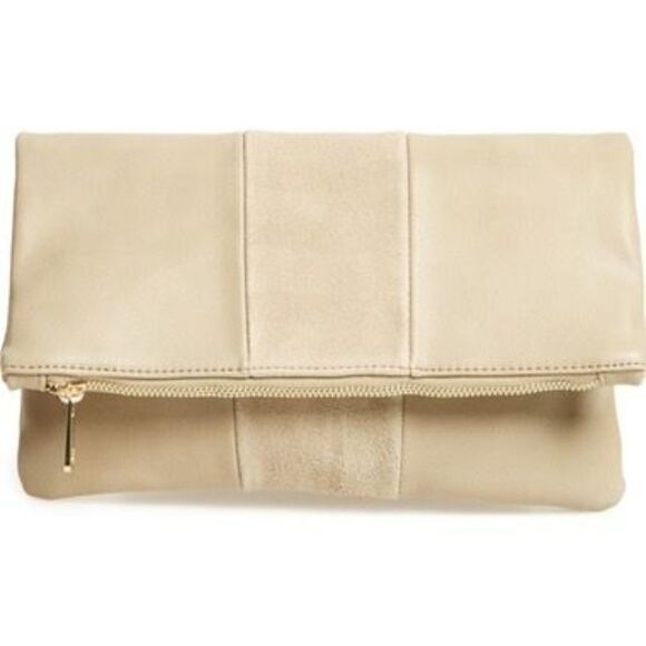 Nordstrom BP Nude Tonal Clutch - Picture 1 of 3